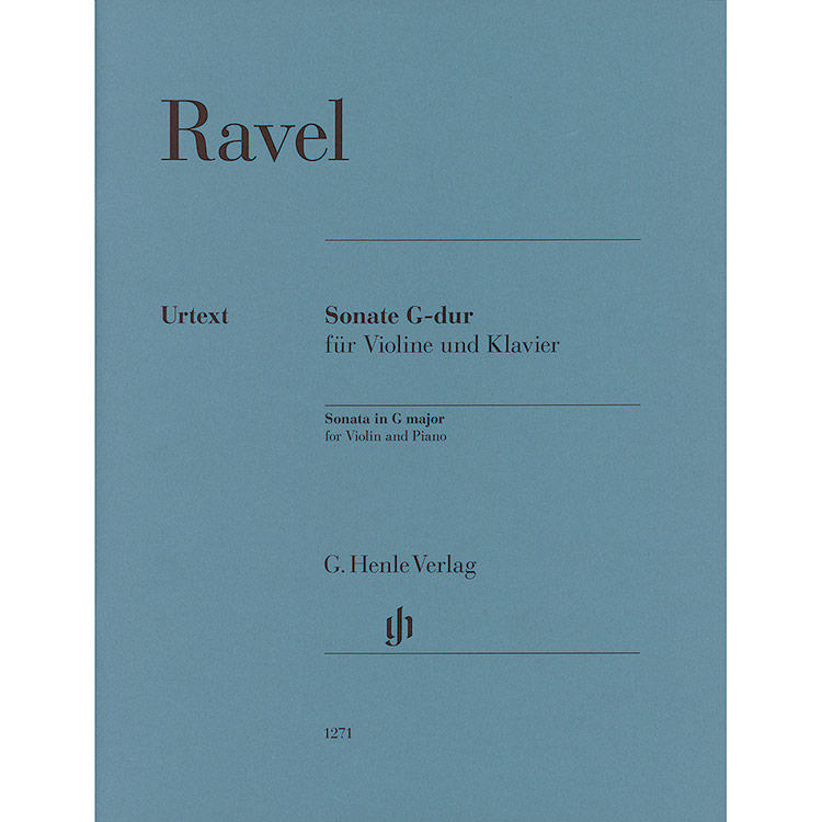 Soanta in G Major for violin and piano; Maurice Ravel (Henle)