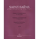 Sonata No. 2 in E-flat Major, Op.102, for violin and piano; Camille Saint-Saens (Barenreiter)