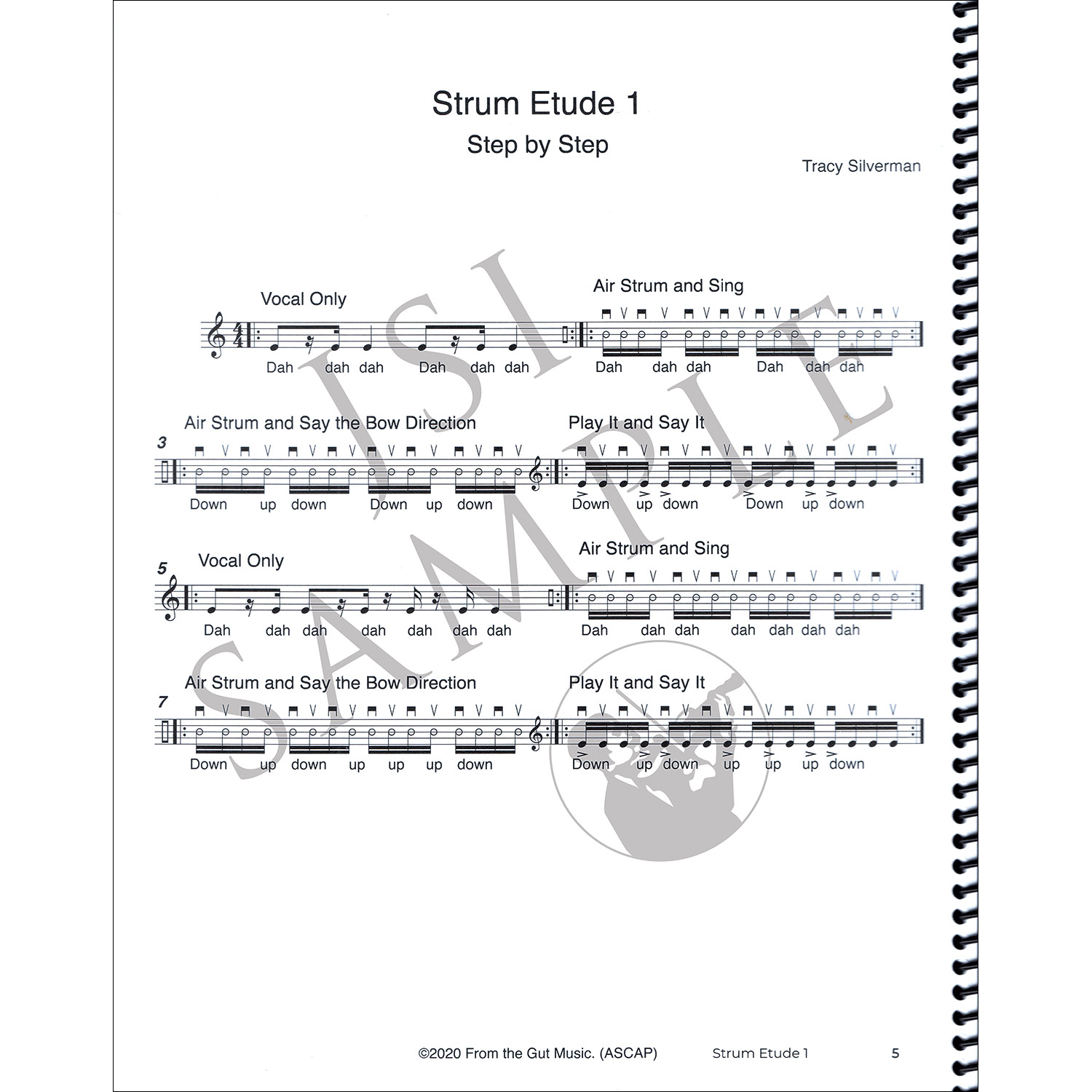 Strum Bowing Etudes for violin; Tracy Silverman Carriage House Violins