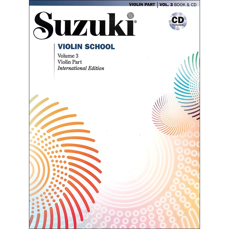 Suzuki Violin School, Volume 3, Book/CD (International Edition)