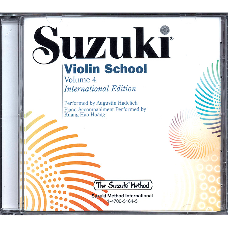 Suzuki Violin School, Volume 4, CD (Hadelich) (International)