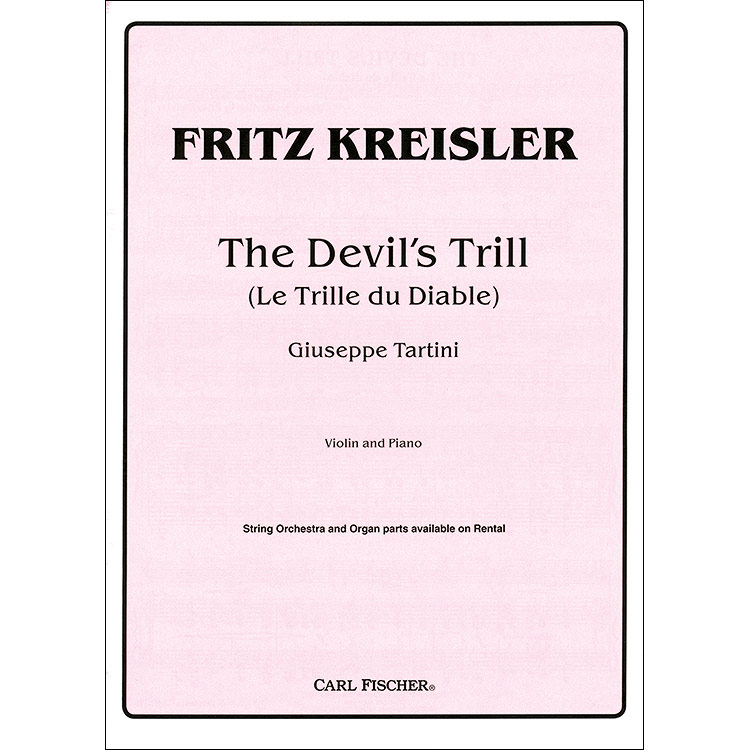 Sonata in G Minor "Devil's Tril" for violin and piano (Kreisler); Giuseppe Tartini