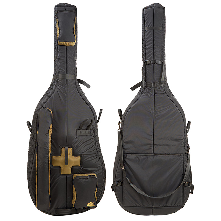 Gotham All-Size String Bass Cover, Black with Olive trim