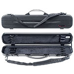 Bam Hightech Bow Case, Black Lazure, for 6 violin/viola bows or 4 cello bows