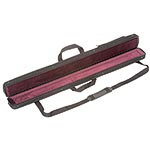 Bobelock Single French Bass Bow Case, Wine Interior with Zippered cover