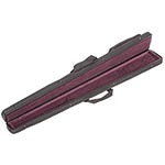 Bobelock Single German Bass Bow Case, Wine Interior with Zippered cover