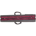 Bobelock Two German Bass Bow Case, Zippered Cover, Wine