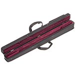 Bobelock Two German Bass Bow Case, Zippered Cover, Wine