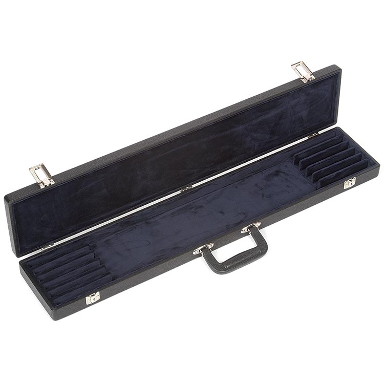 Bobelock Six Bow Case, Vinyl-Covered with Blue Interior