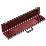 Bobelock Six Bow Case, Vinyl-Covered with Wine Interior