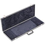 Bobelock Twelve Bow Case, Vinyl-Covered with Blue Interior