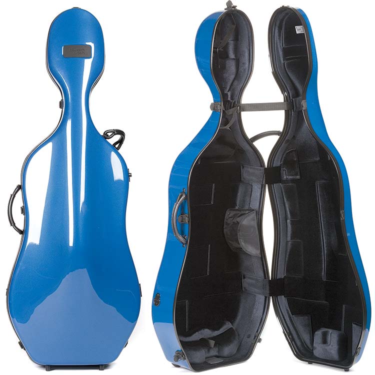 Bam Newtech 1002NWB Blue 4/4 Cello Case with Wheels