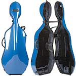 Bam Newtech 1002NWB Blue 4/4 Cello Case with Wheels