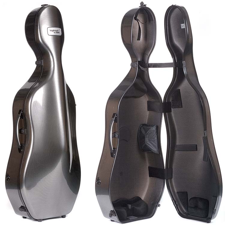 Bam Hightech Compact 1004XLSC Silver Carbon 4/4 Cello Case
