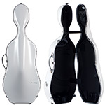 Bam France Ice Supreme Hightech Polycarbonate Cello Case, White with Silver Seal