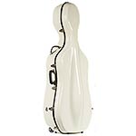 Bobelock 2000W White Fiberglass 4/4 Extra Large Cello Case