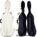 Bobelock 2000W White Fiberglass 4/4 Extra Large Cello Case