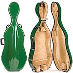 Bobelock 2000W Green Fiberglass 4/4 Cello Case