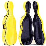 Bobelock 2000W Yellow Fiberglass 4/4 Cello Case