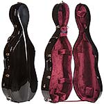 Bobelock 2000W Black Fiberglass 3/4 Cello Case