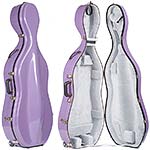 Bobelock 2000W Purple Fiberglass 3/4 Cello Case