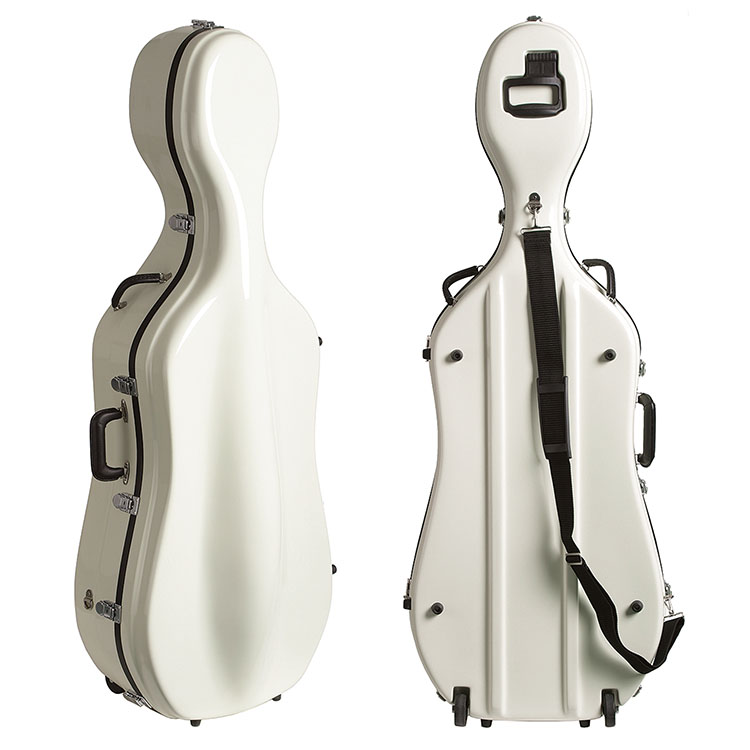 Bobelock 2000W White Fiberglass 3/4 Cello Case