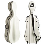 Bobelock 2000W White Fiberglass 3/4 Cello Case