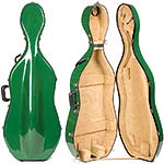 Bobelock 2002 Slim Green Fiberglass 4/4 Cello Case