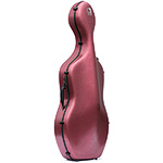 Carlisle Prestige 4/4 Cello Case, Brushed Red with Black interior