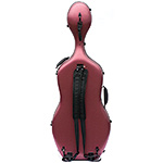 Carlisle Prestige 4/4 Cello Case, Brushed Red with Black interior