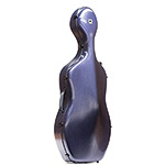 Carlisle Prestige 4/4 Cello Case, Brushed Blue with Black Interior