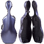 Carlisle Prestige 4/4 Cello Case, Midnight Blue with Black Interior