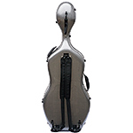 Carlisle Prestige 4/4 Cello Case, Woven Silver with Black interior