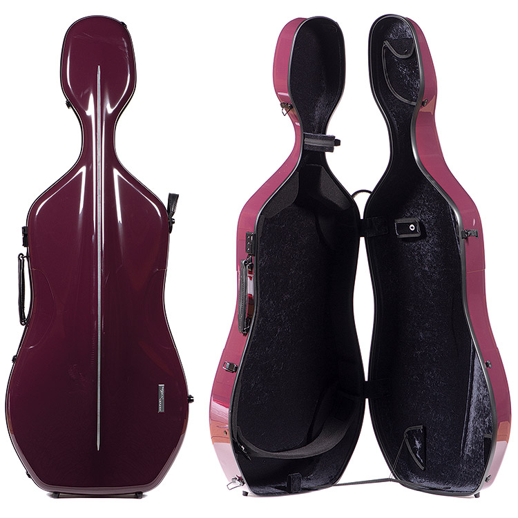 Gewa 341.280 Air 3.9 Purple 4/4 Cello Case with Black interior