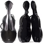 Gewa Pure 4.8 Polycarbonate 4/4 Cello case with wheels, Black
