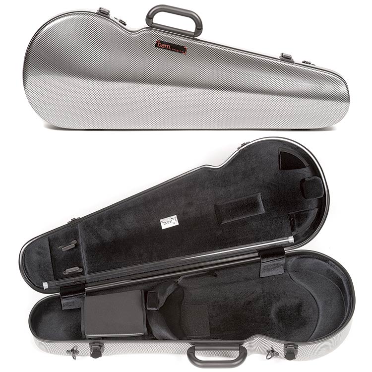 Bam Hightech Contoured 2200XLSC Silver Carbon Viola Case