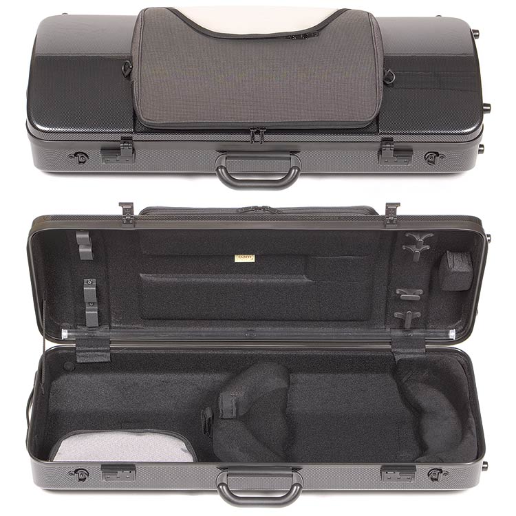 Bam Hightech Oblong Viola Case with Pocket 2202XLC Black Carbon