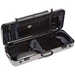 Bam Hightech Oblong Viola Case with Pocket 2202XLSC Silver Carbon