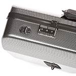 Bam Hightech Oblong Viola Case with Pocket 2202XLSC Silver Carbon