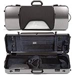 Bam Hightech Oblong Viola Case with Pocket 2202XLSC Silver Carbon