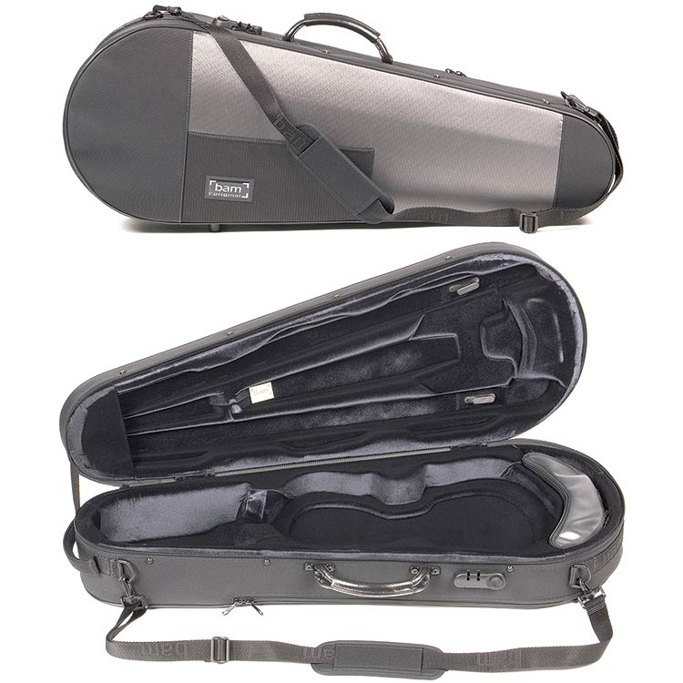 Bam Stylus 5101SN Contoured 16 3/8" Black Viola Case