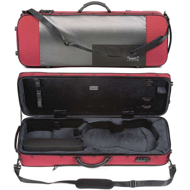 Bam Stylus 5141SR Oblong 16 3/8" Red Viola Case