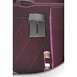 Bobelock 2048 Black Fiberglass Adjustable Half Moon Viola Case - Wine Interior