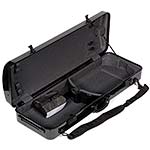 Galaxy Zenith 400SL Oblong Adjustable Black Viola Case with Gray Interior