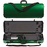 Galaxy Zenith 400SL Oblong Adjustable Green Viola Case with Gray Interior