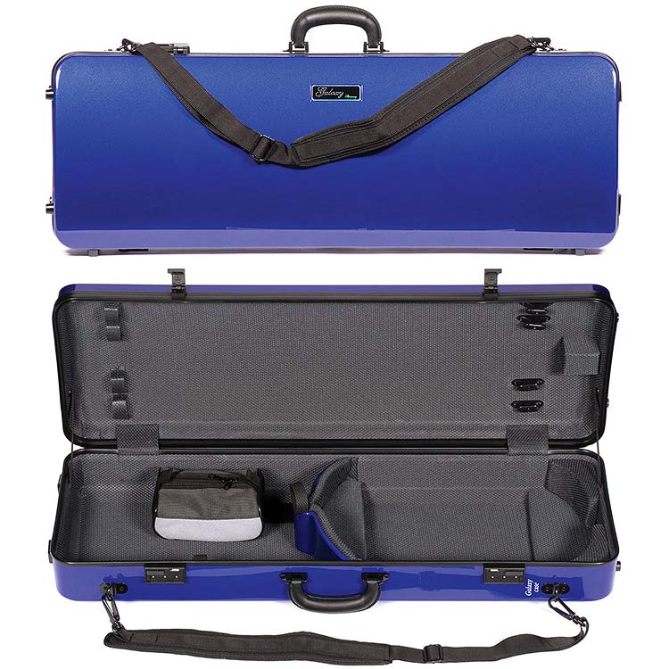 Galaxy Zenith 400SL Oblong Adjustable Blue Viola Case with Gray Interior