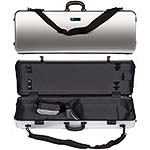 Galaxy Zenith 400SL Oblong Adjustable Silver Viola Case with Gray Interior