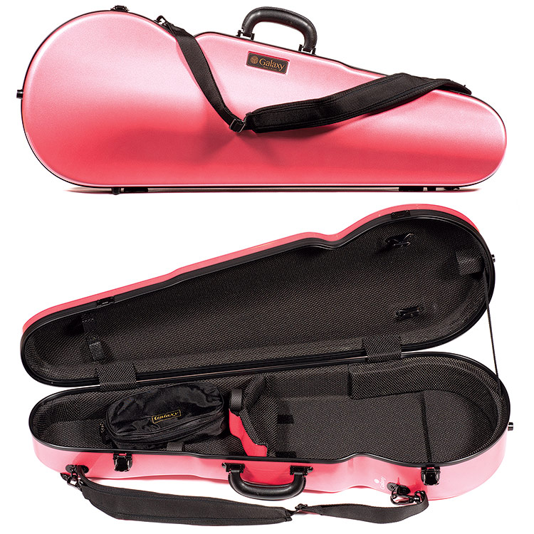 Galaxy Comet 700SL Shaped Adjustable Pink Viola Case with Gray Interior