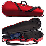 Galaxy Comet 700SL Shaped Adjustable Red Viola Case with Gray Interior