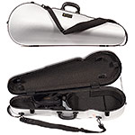 Galaxy Comet 700SL Shaped Adjustable Silver Viola Case with Gray Interior